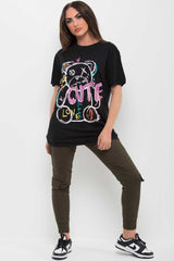 black teddy bear t shirt