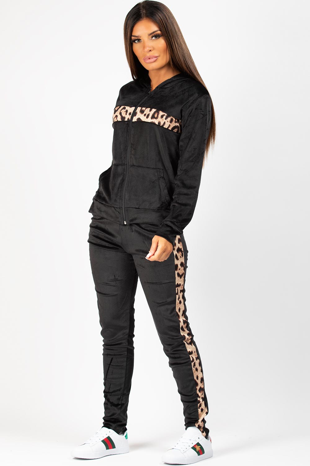 velvet lounge set black 