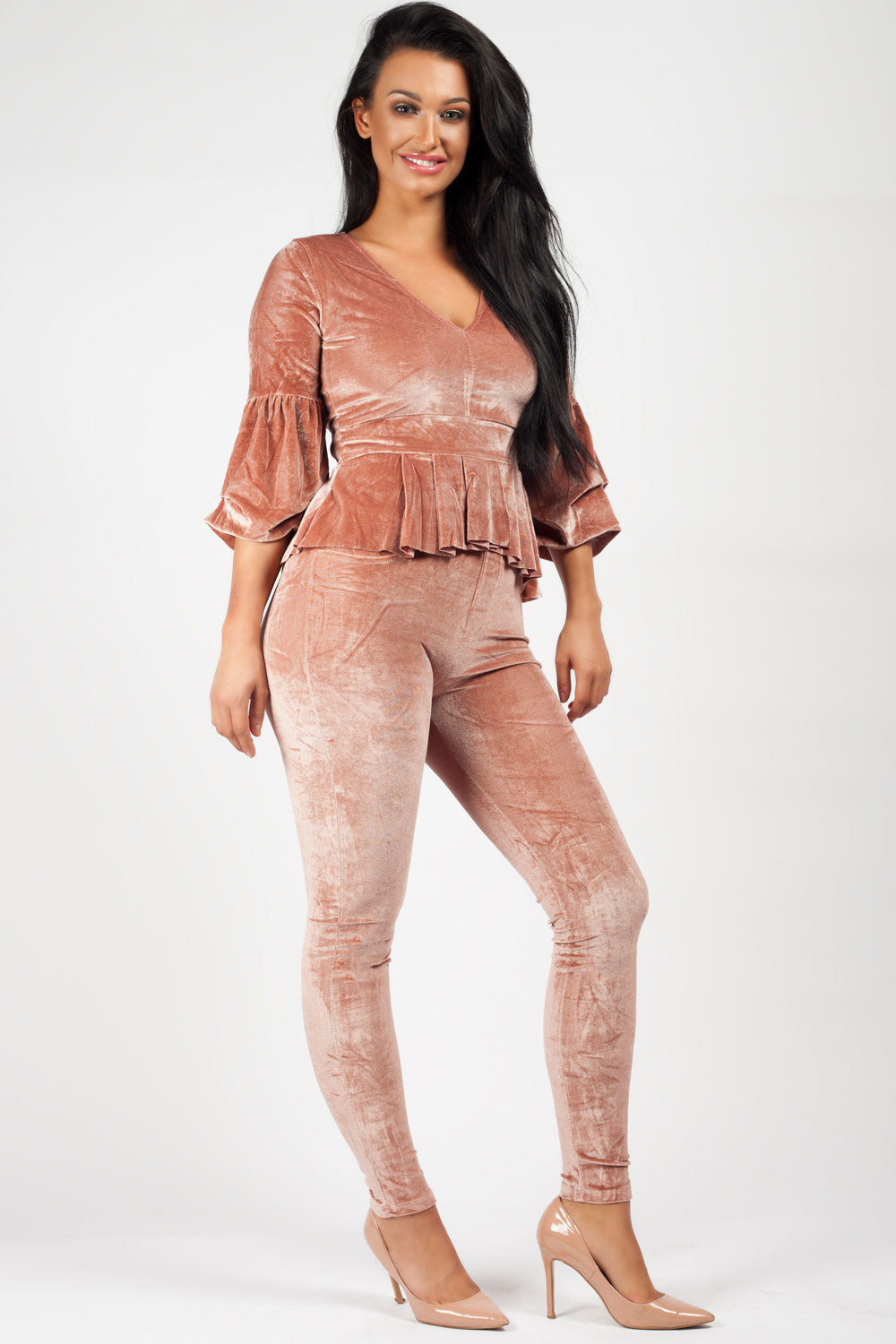 womens velour tracksuit pink 