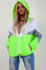 neon green festival rain mac jacket styledup fashion 