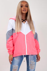 neon pink festival jacket wind breaker 