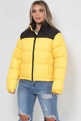 padded puffer quilted bubble jacket north face inspired